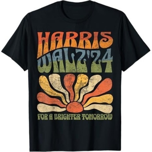 Harris Waltz 2024 Election Kamala Harris Tim Waltz 2024 T-Shirt - Picture 1 of 4